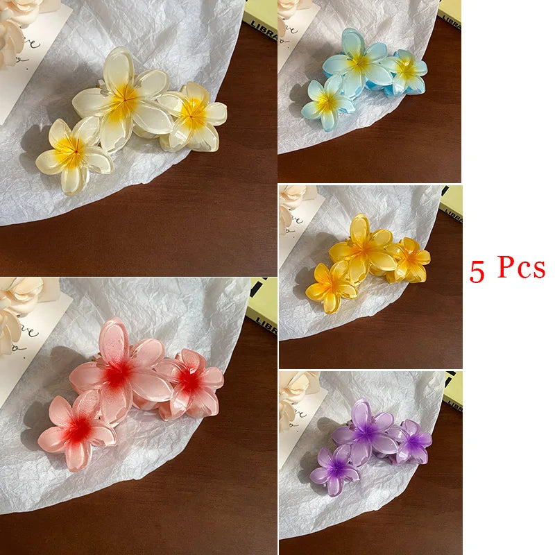 Sunflower Gradient Flower Hair Clip Secure Beach Style - Smarsty