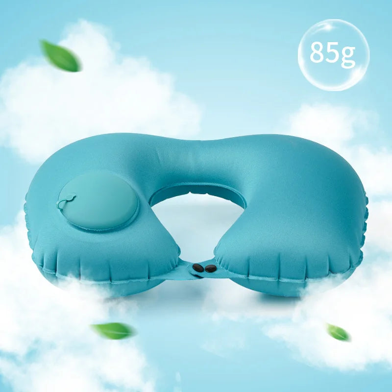U Shape Inflatable Travel Pillow for Comfort and Support - Smarsty