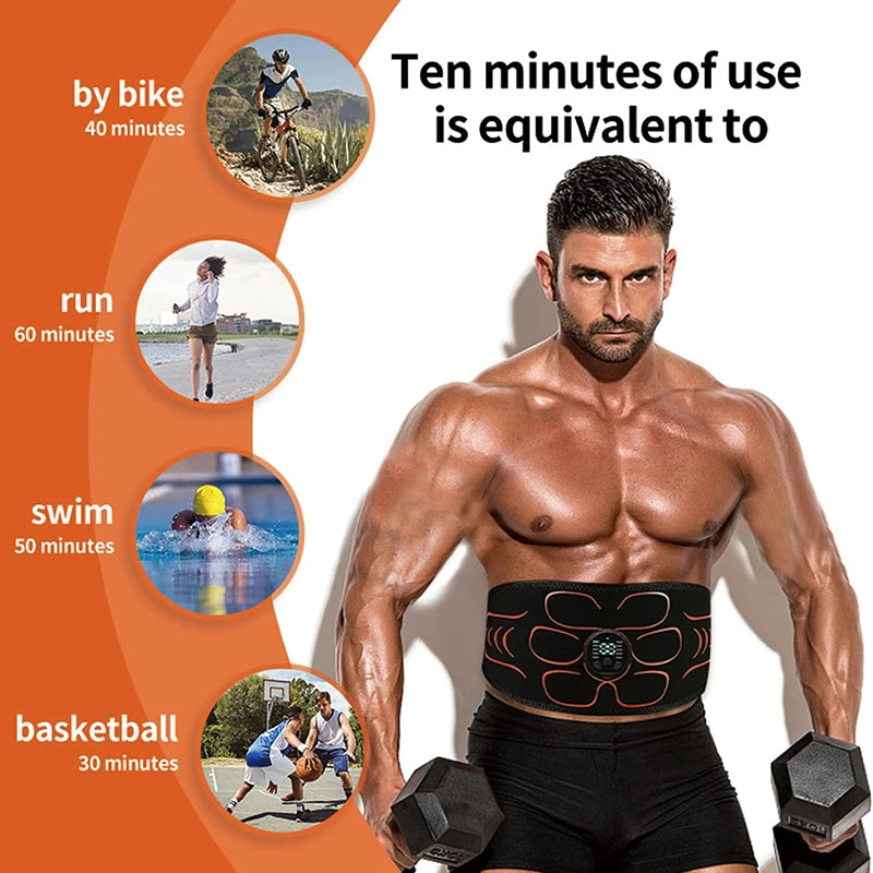 EMS Abdominal Muscle Trainer Belt for Body Slimming - Smarsty