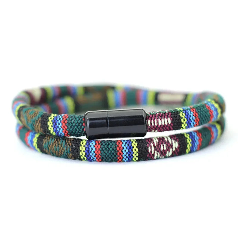 Men's Bohemia Rope Bracelet for Adventure and Survival - Smarsty