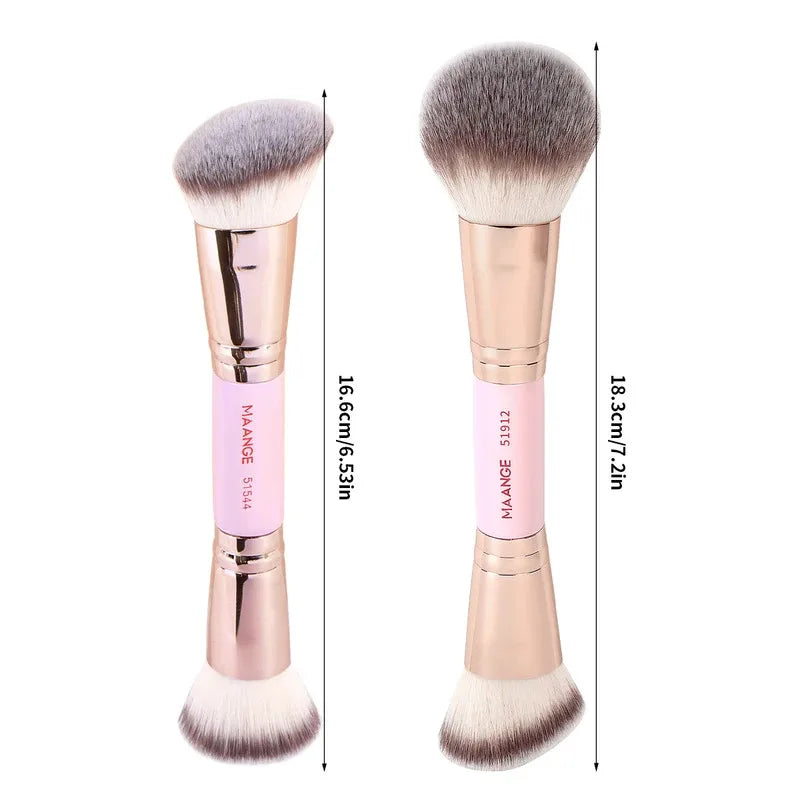 Double-Ended Foundation Makeup Brush Set for Flawless Blending - Smarsty
