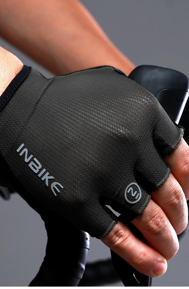 INBIKE Breathable Half Finger Cycling Gloves with Shock Absorption - Smarsty