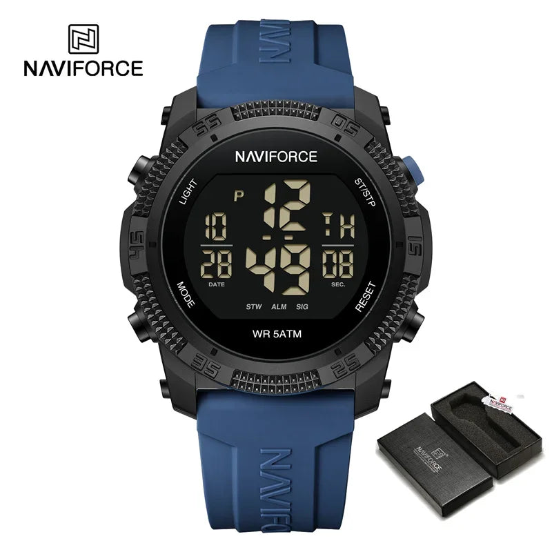 NAVIFORCE NF7104 Men's Waterproof Digital Watch with Alarm - Smarsty
