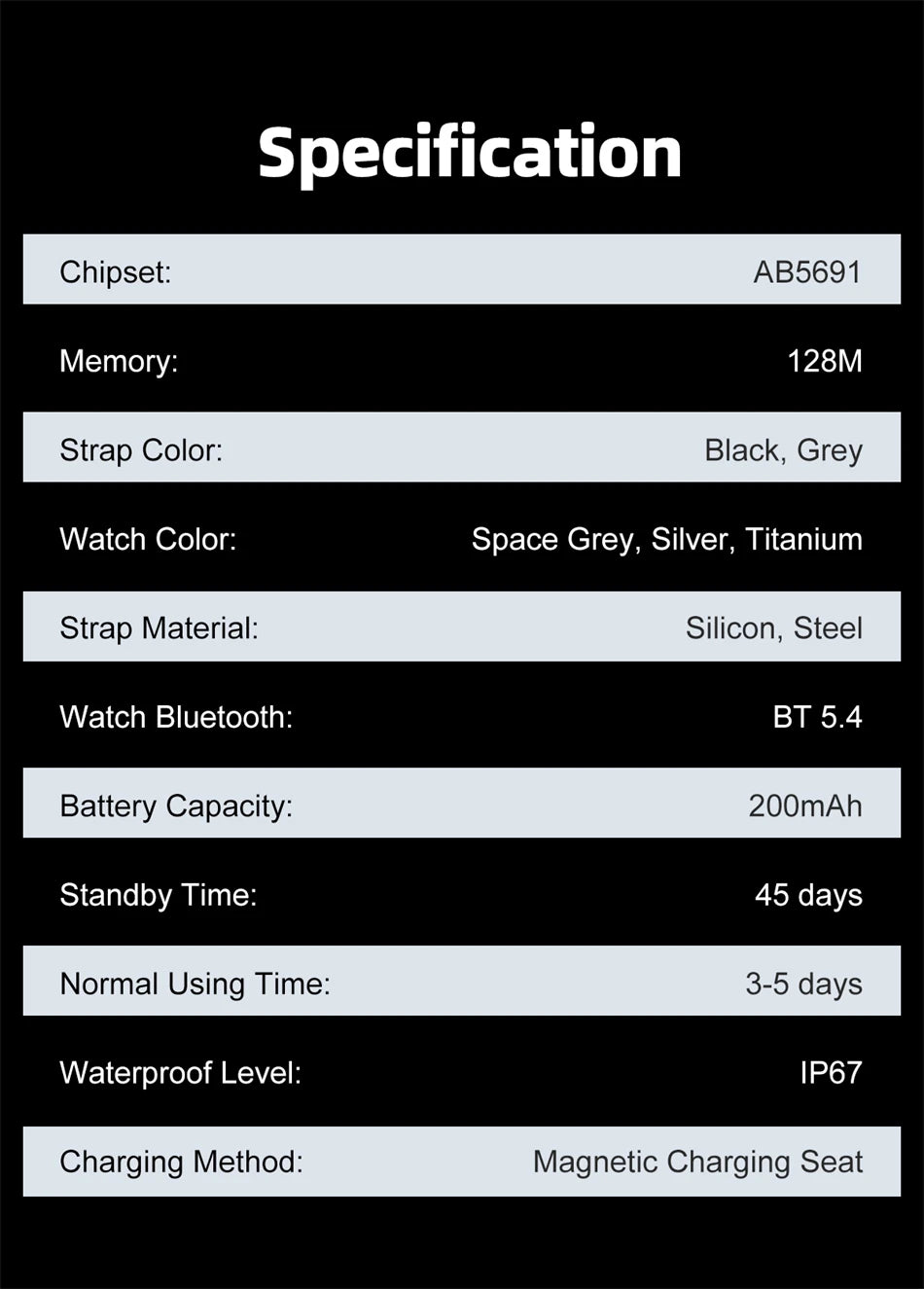 Ultra Thin Smart Watch for Men with AMOLED Screen - Smarsty