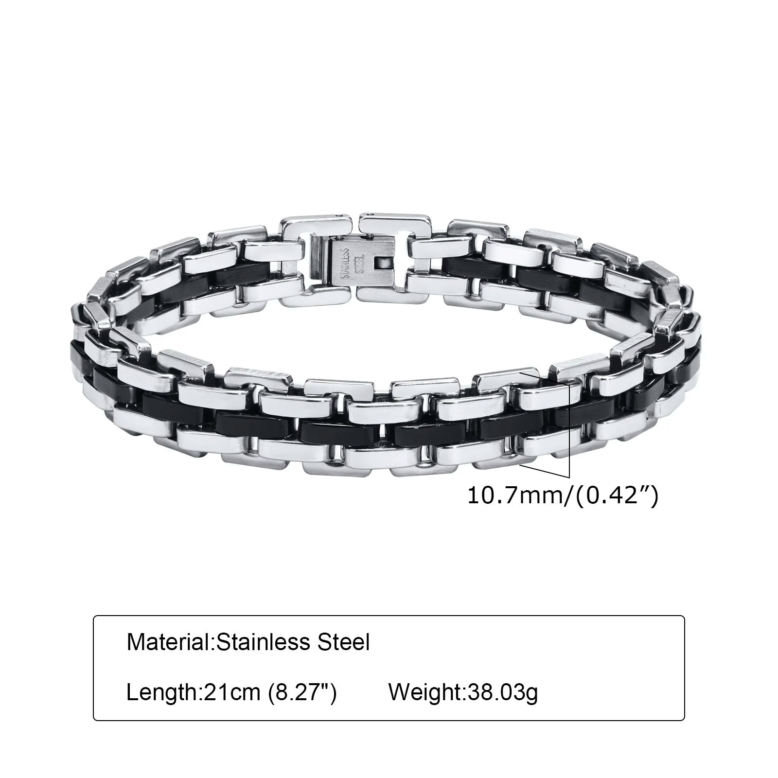 Vnox Stainless Steel Chain Bracelet for Men Gift - Smarsty