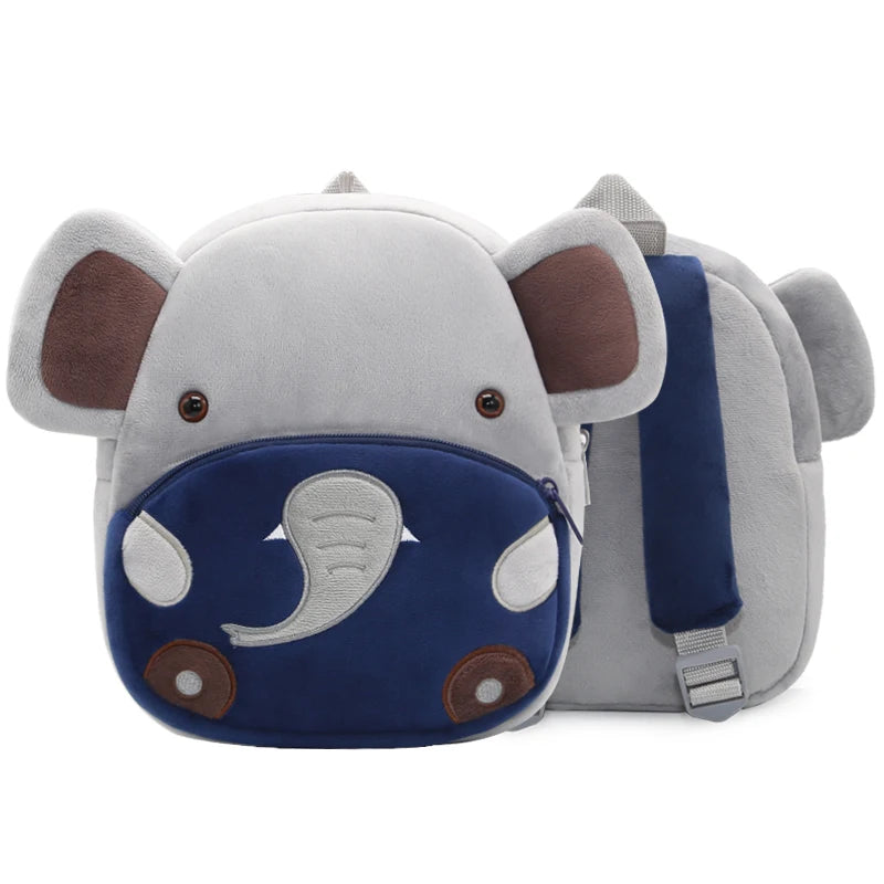 Soft Plush Kids Backpack With Cartoon Animal Design - Smarsty