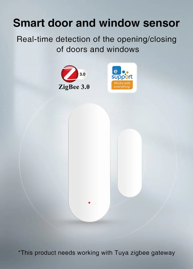 Zigbee Smart Door Window Sensor With EWeLink Control - Smarsty
