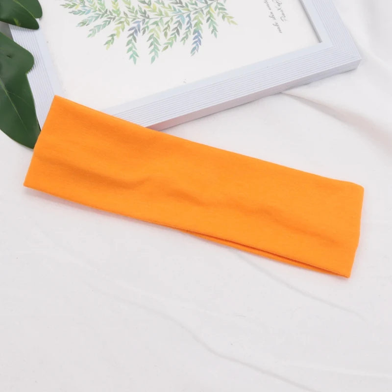 Cotton Stretch Headband For Women Men Comfortable Workout - Smarsty