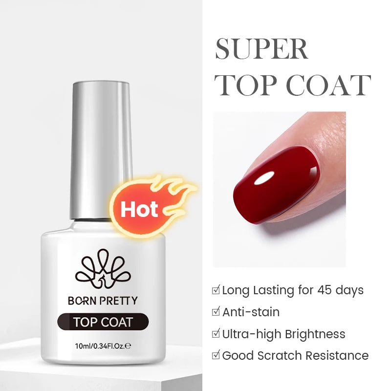 Born Pretty Super Top Coat and Base Gel Polish - Smarsty
