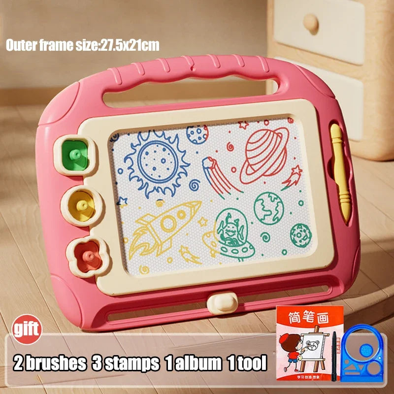 Children Cartoon Drawing Board Baby Puzzle Magnetic Writing Board Toy Graffiti Magnetic Drawing Board Montessori Toy for Kids - Smarsty
