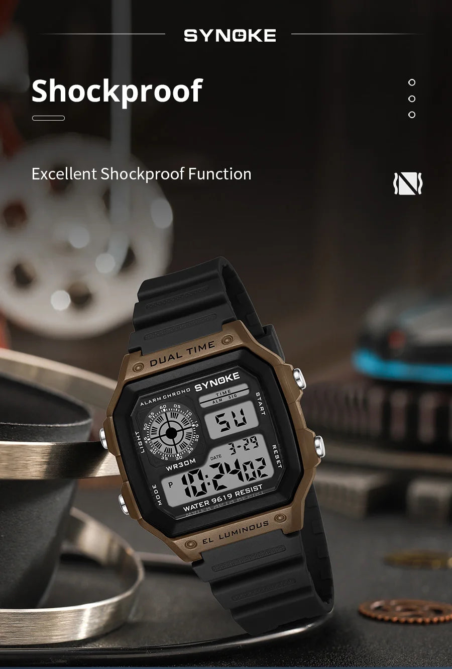 Waterproof Luminous Digital Sports Watch for Men and Women - Smarsty