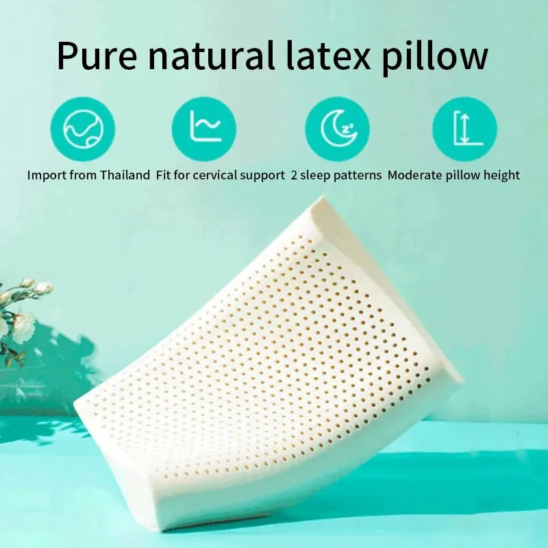 Natural Thai Latex Cervical Pillow for Comfortable Sleep - Smarsty