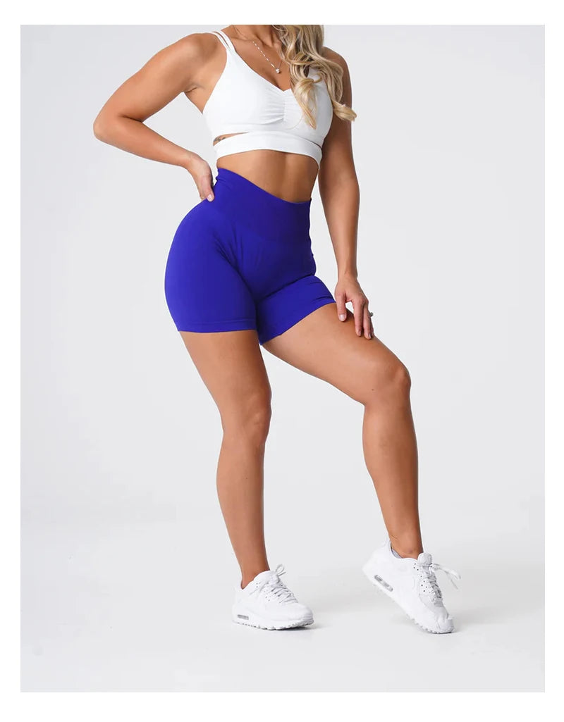 TKITK Spandex Solid Seamless Shorts Women Soft Workout Tights Fitness Yoga Pants Gym tight pants leggings cycling shark pants