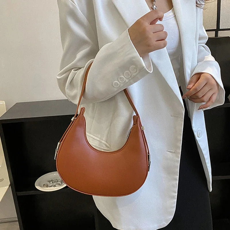 Luxury PU Leather Hobo Bag For Women With Zipper Closure - Smarsty