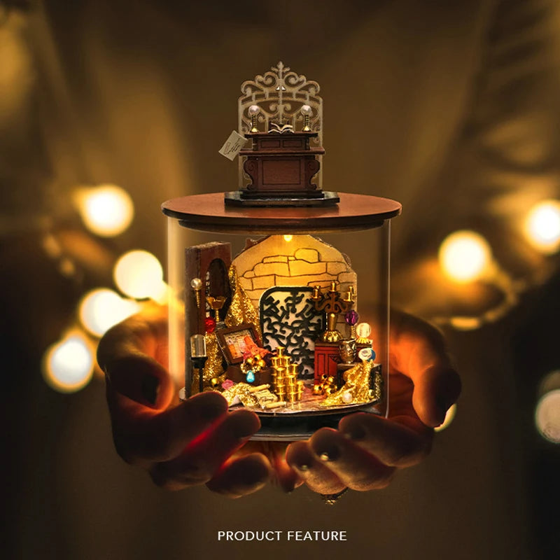 Mini DIY Kit For Doll House Making And Assembling Room Models Toys Home And Bedroom Decorations With Furniture Wooden Crafts by Smarsty