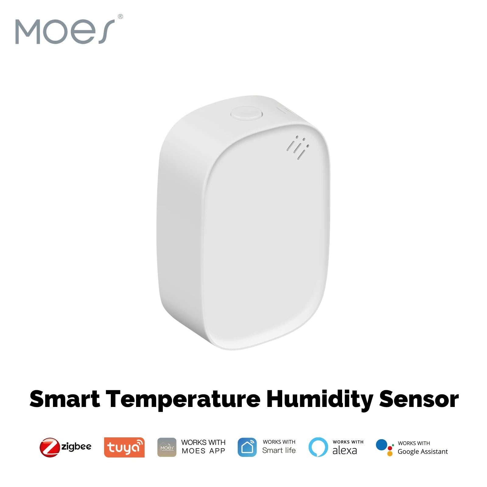 MOES Zigbee Smart Temperature Humidity Sensor With App Monitoring - Smarsty