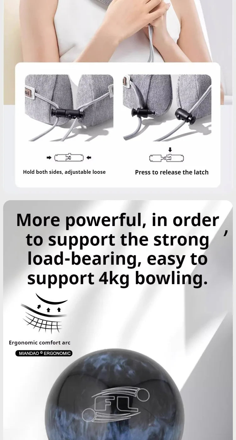 Memory Foam U-Shaped Travel Pillow for Neck Support - Smarsty