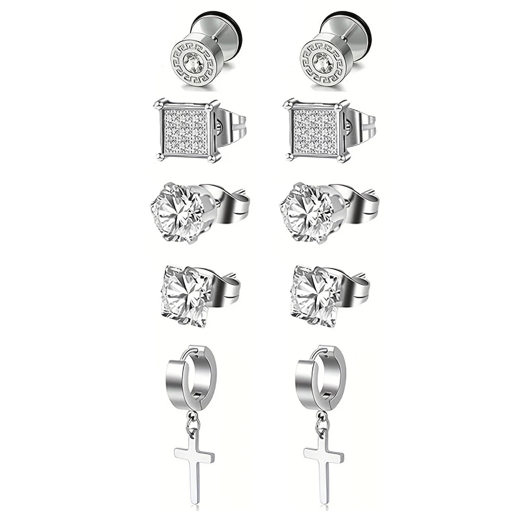 Stainless Steel Cross Dangle Earrings Durable Hypoallergenic - Smarsty