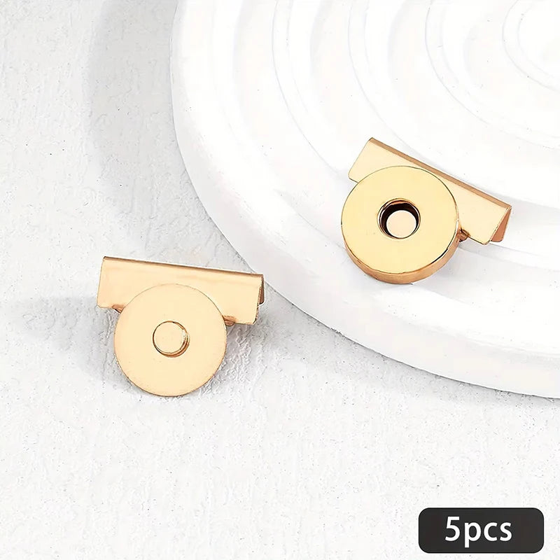5Pairs Metal Seamless Magnetic Buckle for Bags - Magnetic Snap Buttons for DIY Buckle Closure Magnetic Snaps for Handbags