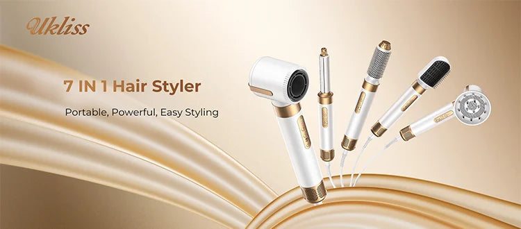 High Speed 7 In 1 Hair Dryer Brush with Diffuser - Smarsty