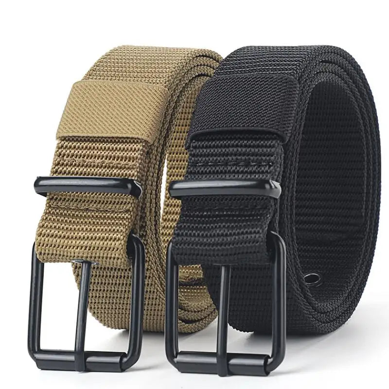 Men's Canvas Belt With Porous Pin Buckle Durable Fashion Accessory - Smarsty