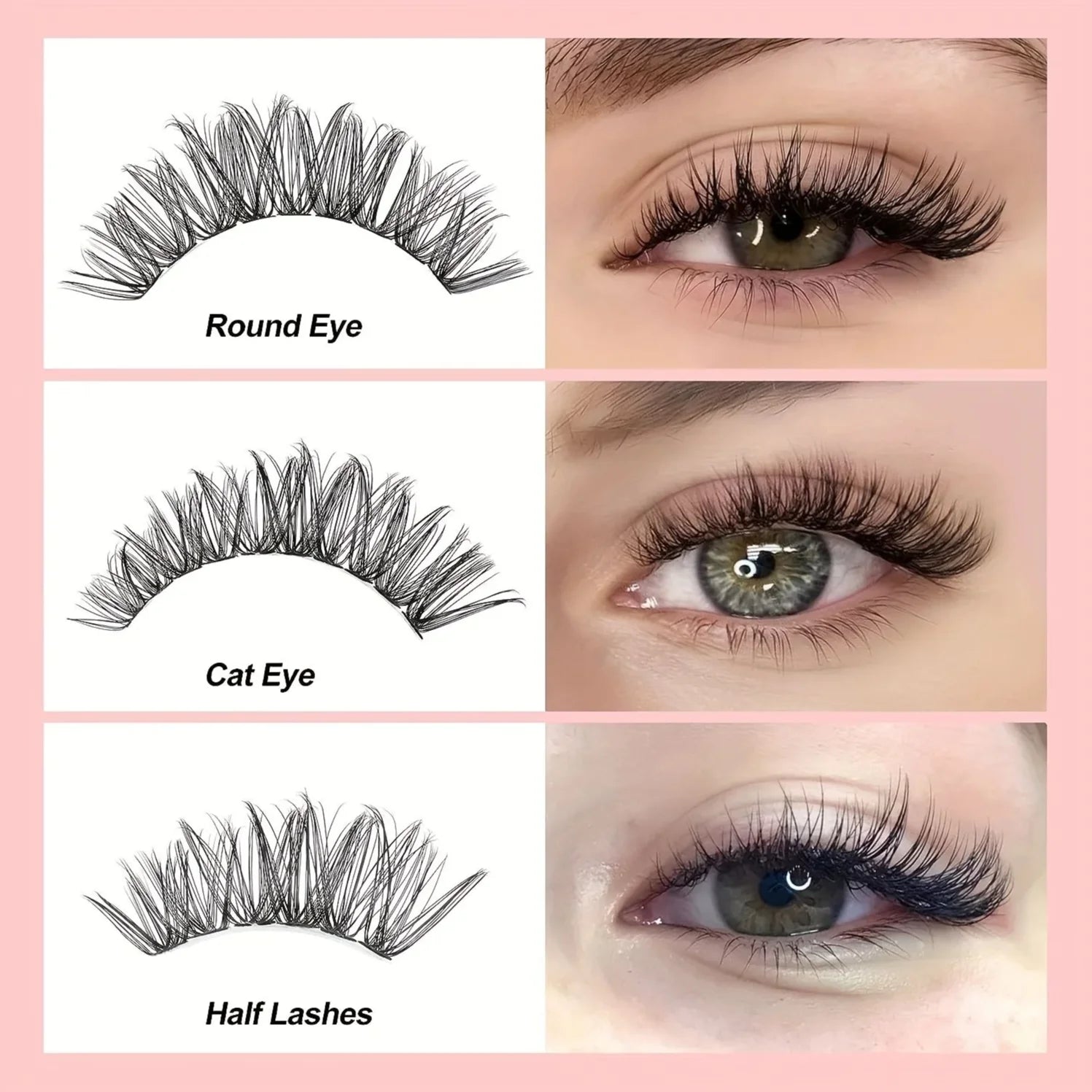 MJ Individual Cluster Lashes for Natural Volume Extensions - Smarsty