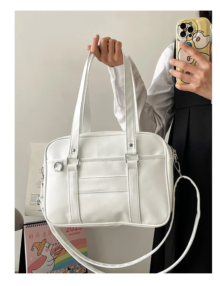 Japanese Style JK Bag Women PU Leather Crossbody Bag - Smarsty