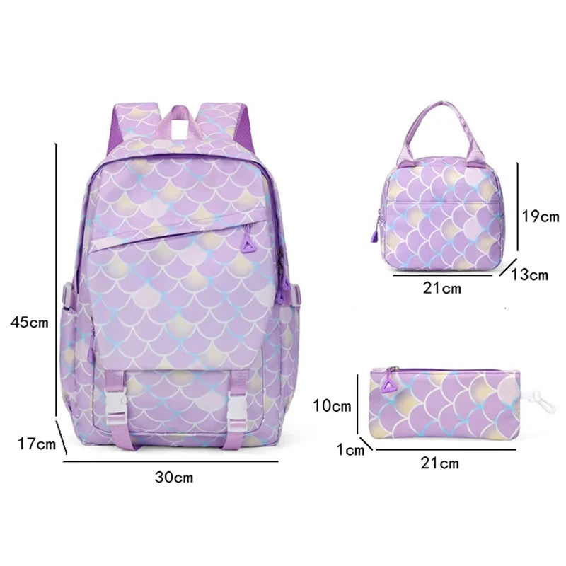 Lilo Stitch Kids Backpack Set 3 Piece Kawaii School Bags - Smarsty