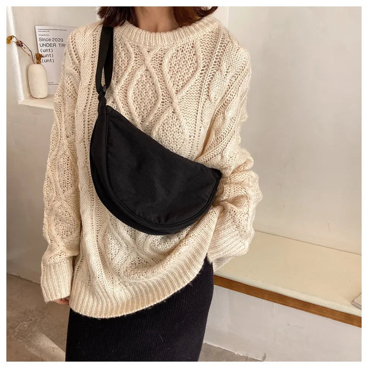 Casual Nylon Crossbody Bag for Women Large Capacity - Smarsty
