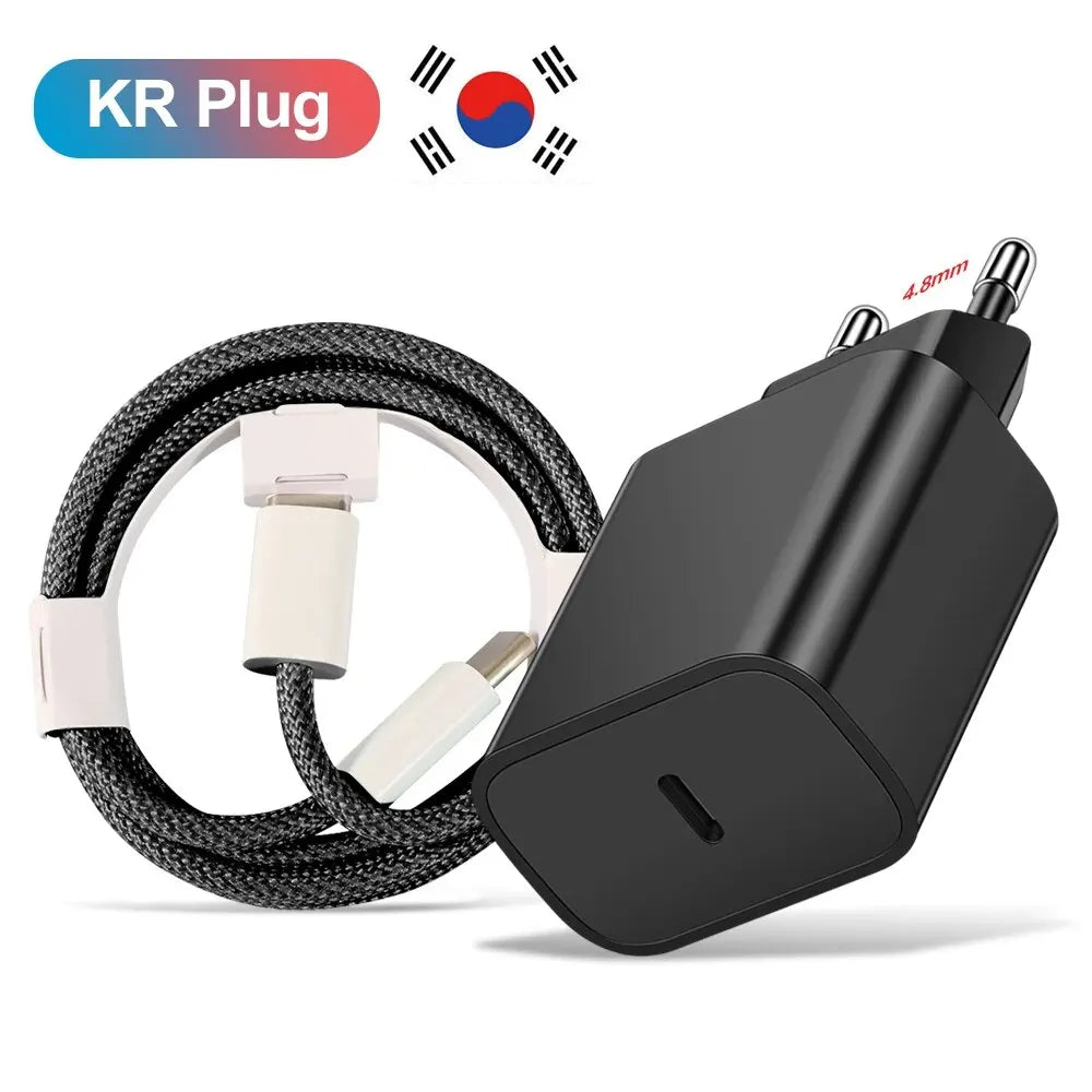 20W USB C PD Charger For iPhone15 GalaxyS23 Fast Charge - Smarsty