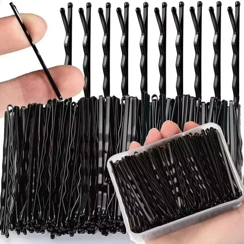 Black Bobby Pins Set for Effortless Hair Styling - Smarsty