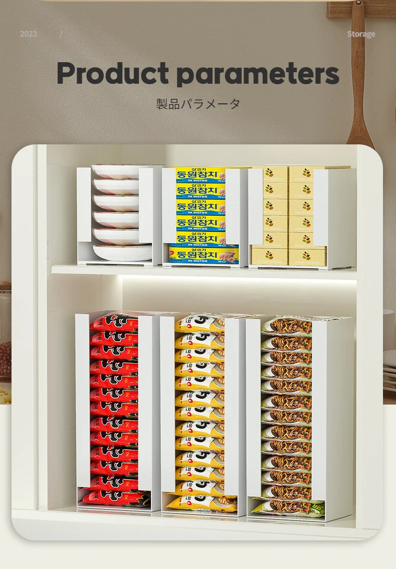 Korea Ramen Storage Box Kitchen Instant Noodle Cup Tissue Storage Bins Facial Mask Storage Box Multi-function Tabletop Organizer by Smarsty