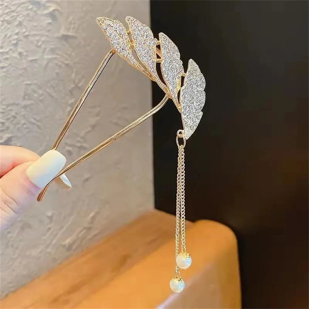 Korean Pearl Hairpins for Elegant Bun Styling - Smarsty
