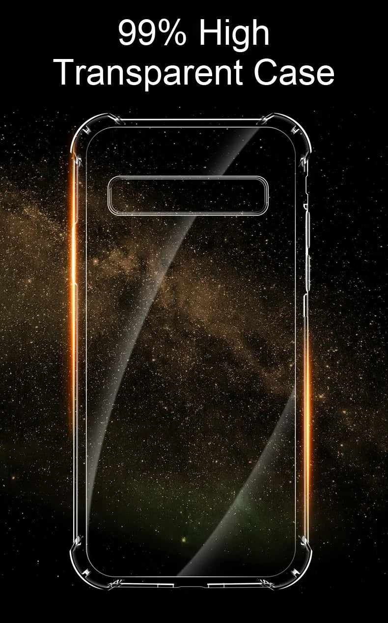Transparent Silicone Case For Galaxy Phones Soft Shockproof - Smarsty