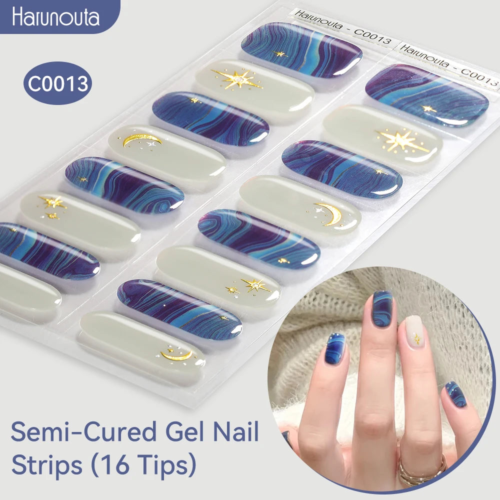 Gradient Auroras Gel Nail Strips for Easy DIY Manicure - Smarsty