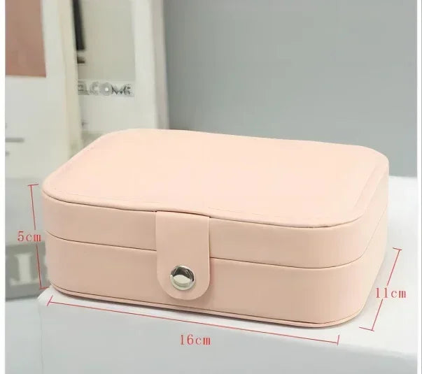 Luxury PU Leather Jewelry Box with Secure Lock - Smarsty