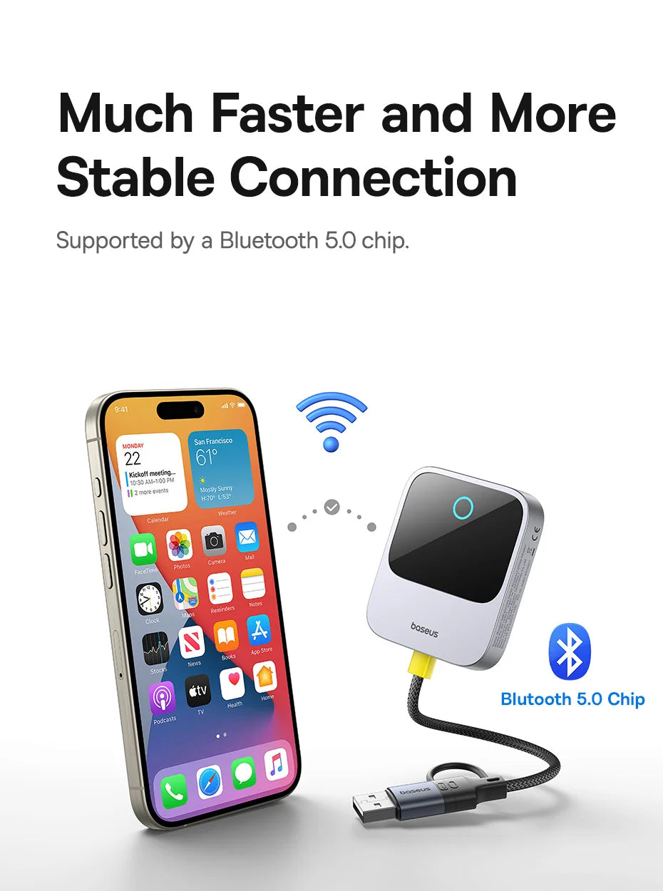 Wireless CarPlay Adapter Plug and Play Auto Connect - Smarsty