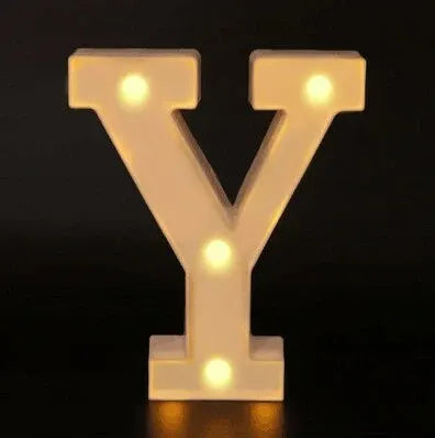 Colorful LED Letter Light for Weddings and Birthdays - Smarsty