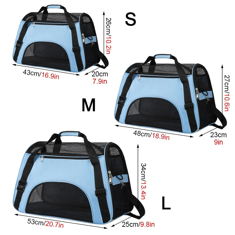 Breathable Portable Dog Carrier Bag for Travel - Smarsty