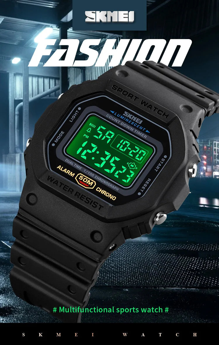 SKMEI 1628 Waterproof Military Digital Watch for Men - Smarsty