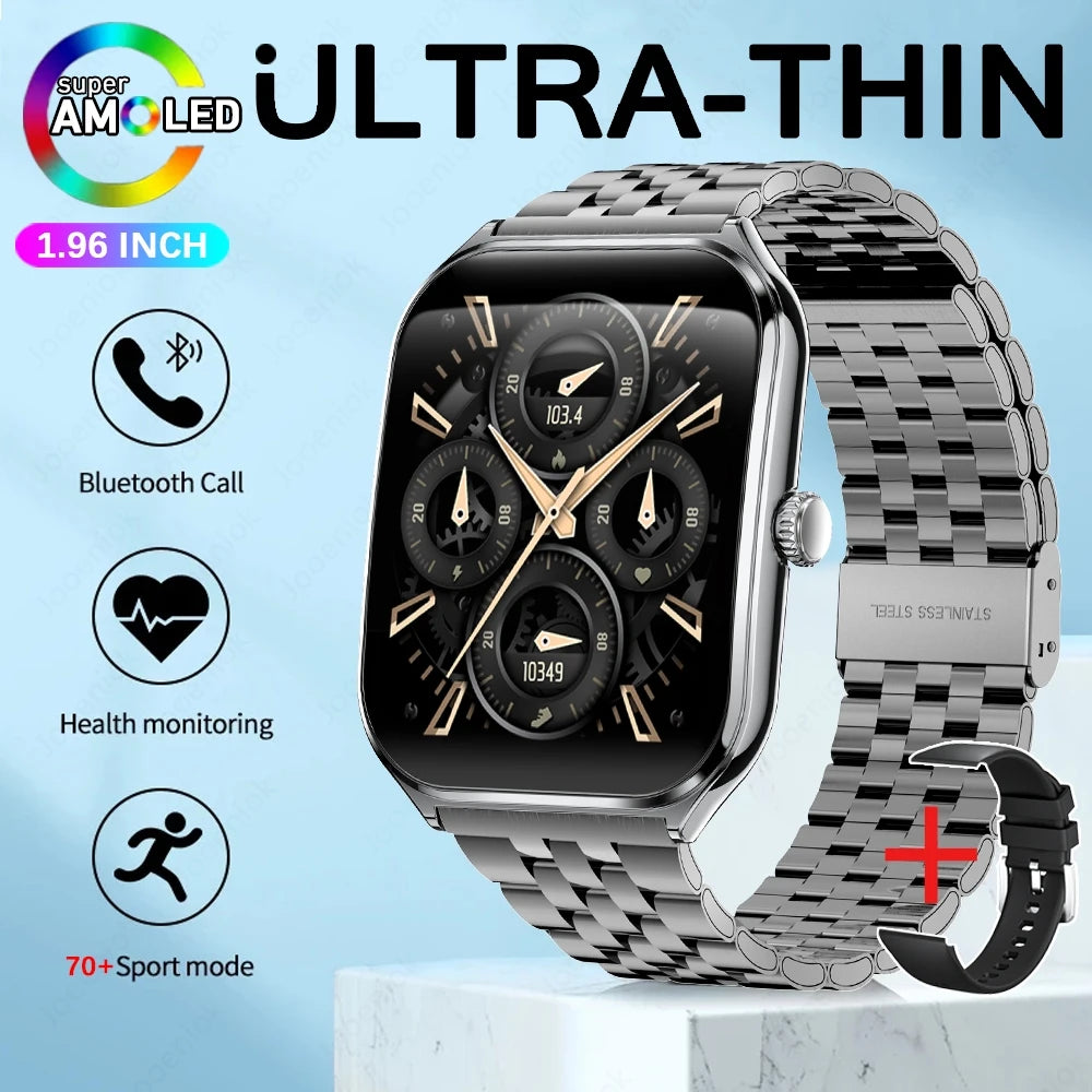 Ultra Thin Smart Watch for Men with AMOLED Screen - Smarsty
