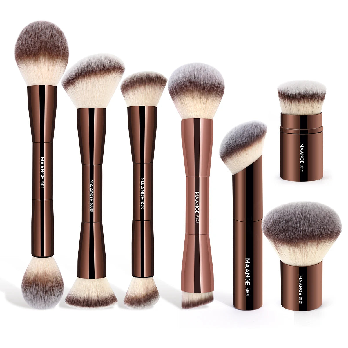 MAANGE Double Head Makeup Brush Set for Flawless Application - Smarsty