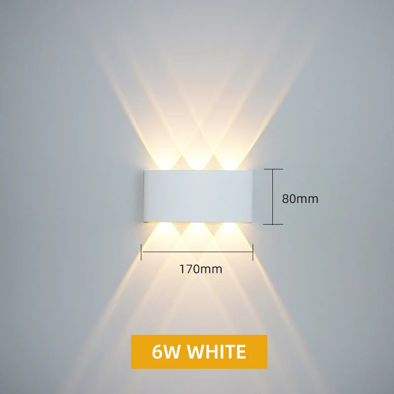 Waterproof Aluminum LED Wall Lamp for Indoor and Outdoor Use - Smarsty