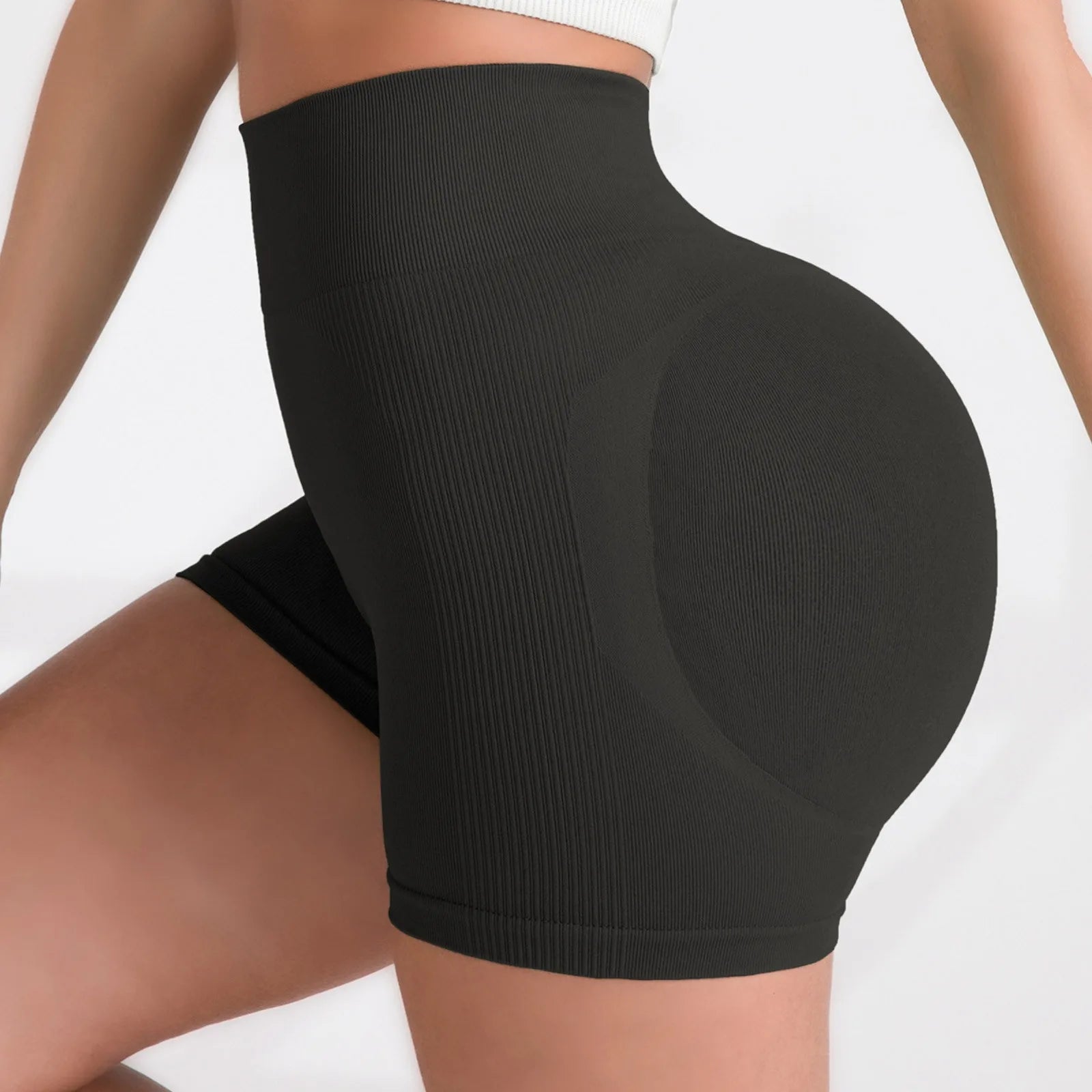 Women's High Waist Peach Lift Hip Sports Shorts Tight Yoga Shorts Shorts for Women Women's Shorts Summer Womens Shorts Elegant - Smarsty