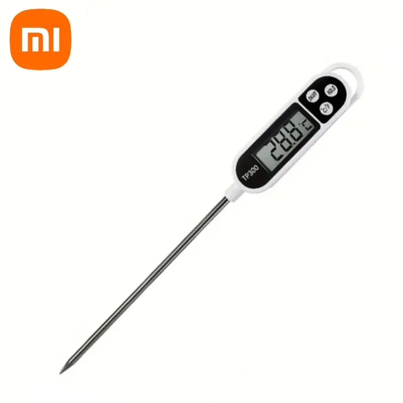 Xiaomi Digital Kitchen Food Thermometer Stainless Steel Electronic Temperature Gauge Tool Thermometer For Milk BBQ Meat Cooking by Smarsty