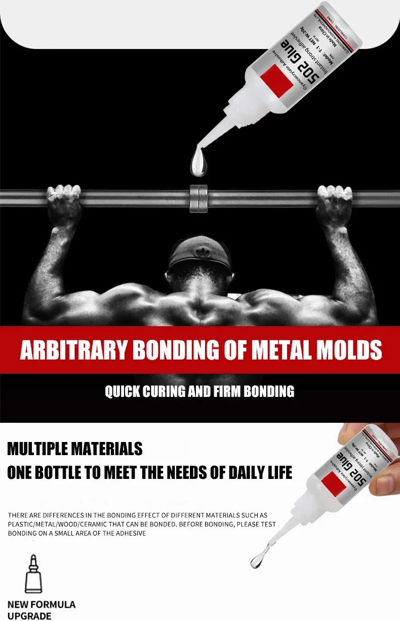 JXVX 1-5pcs 502 Super Glue Instant Quick-drying Cyanoacrylate Adhesive Leather Rubber Wood Metal Strong Bond Liquid Glue Tool - Smarsty