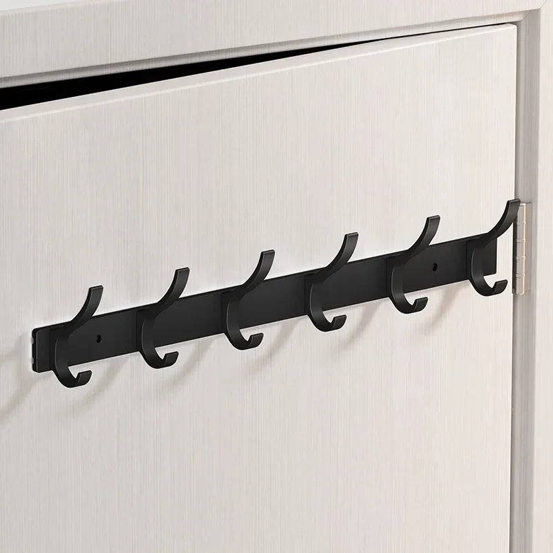 Black Aluminum Robe Hooks for Towel and Coat Storage - Smarsty