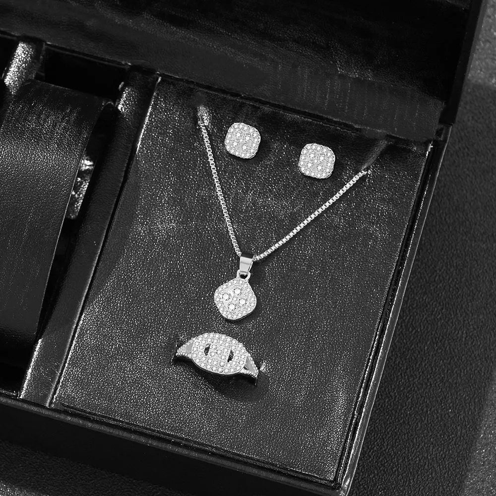 Luxury Cube Jewelry Set for Women Elegant Gift - Smarsty
