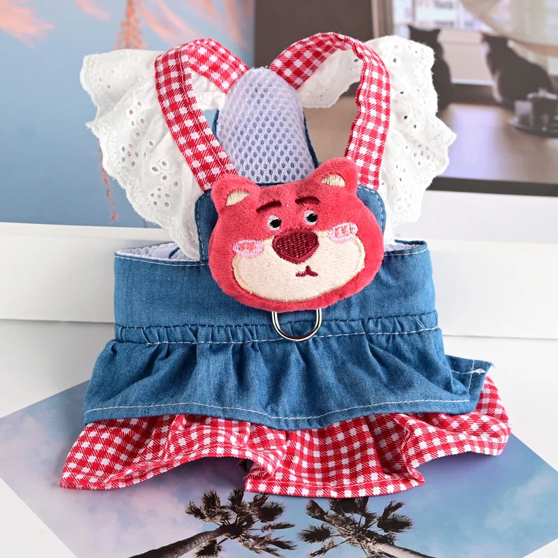Lace Dog Harness Dress for Small Breed Comfort - Smarsty