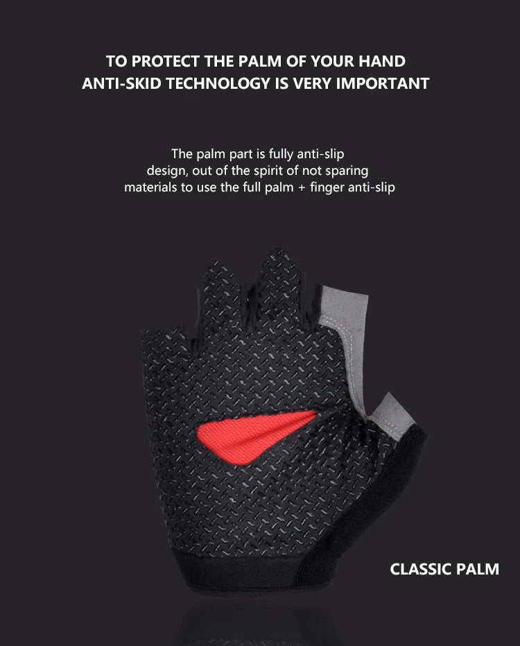 Breathable Half Finger Cycling Gloves Anti Slip Shock Absorption - Smarsty